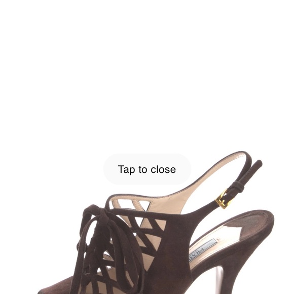 Prada Suede T-Strap Sandals - Picture 2 of 9